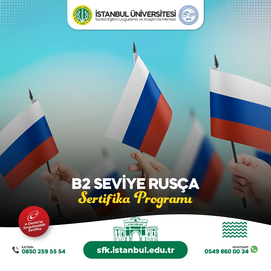 B2 Seviye Rusça Eğitimi